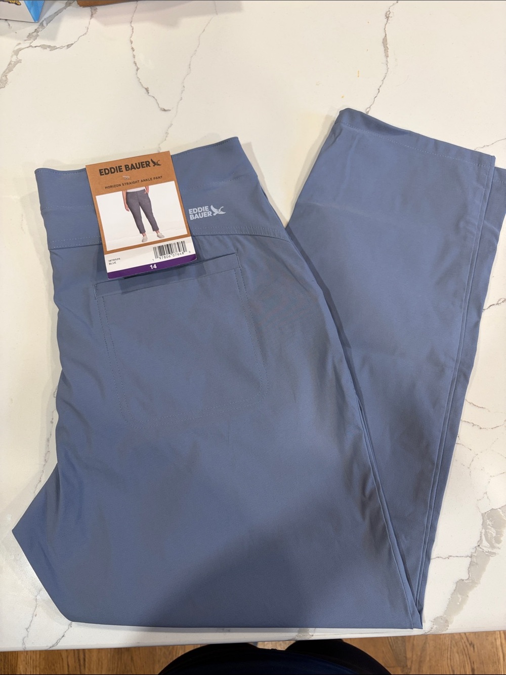Eddie Bauer Horizon Straight Ankle Pants - Blue - new with tags